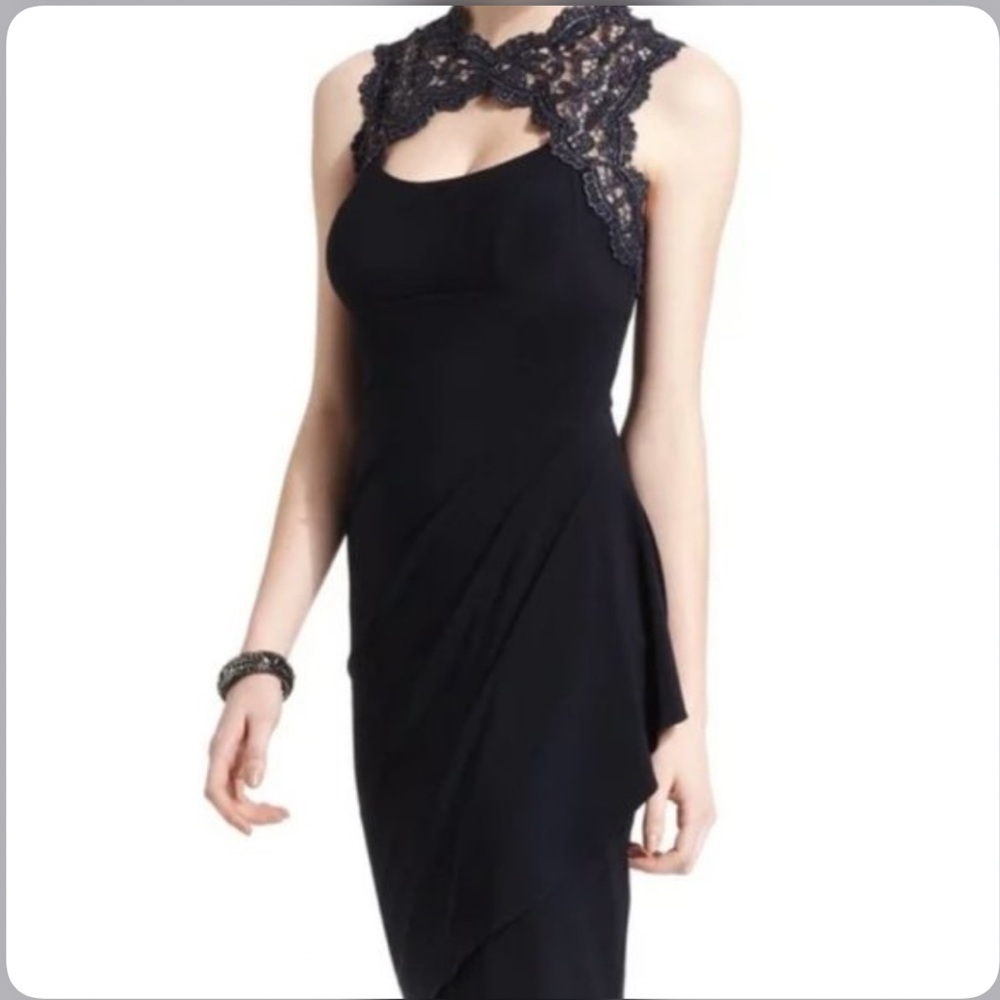 Cache Black Lace Dress